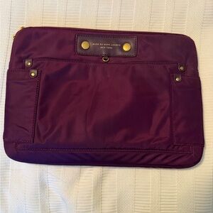 Marc by Marc Jacobs Violet Laptop Case with Gold Details